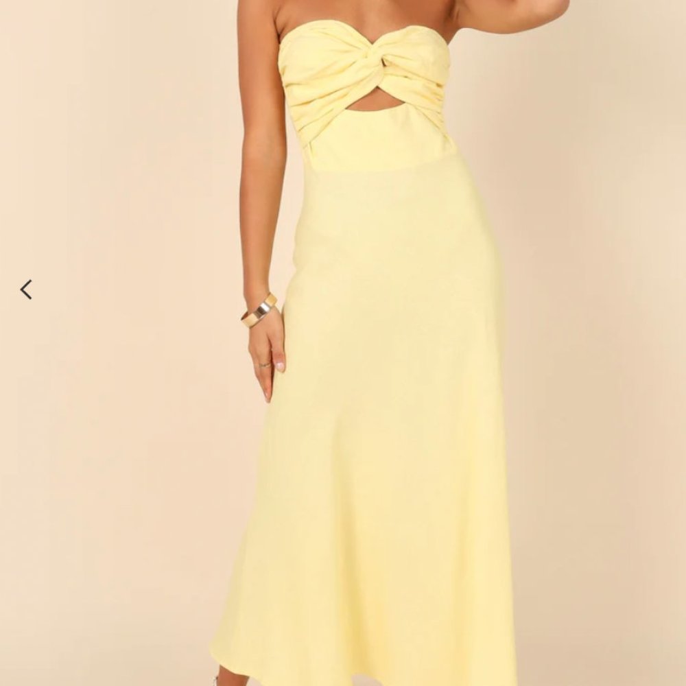 Maxi cotton and linen dress - Summer dress